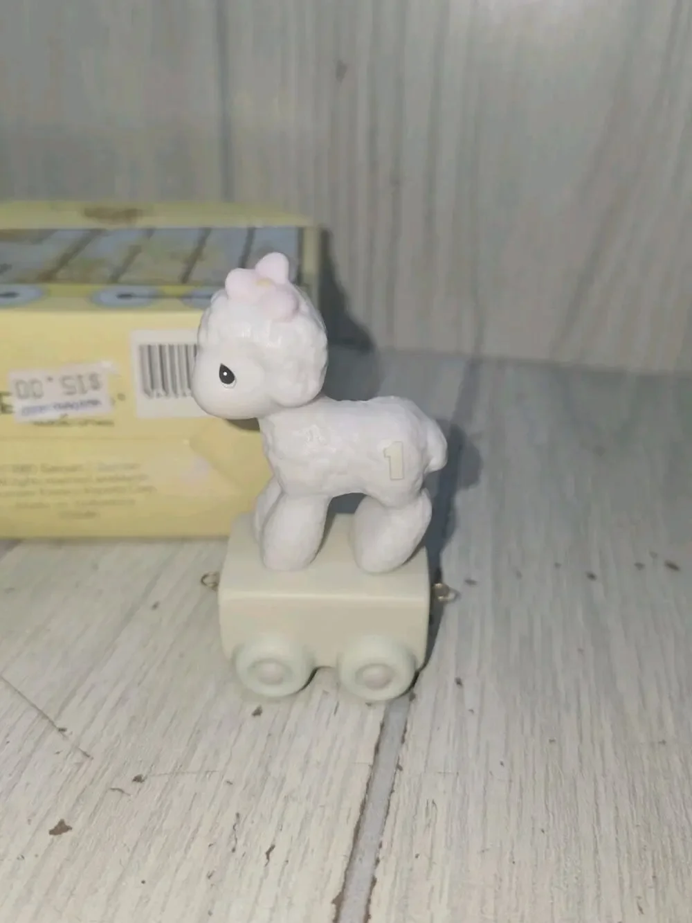 Vtg 1985 Precious Moments Lamb Enesco Train #1 “Happy Birthday Little Lamb”